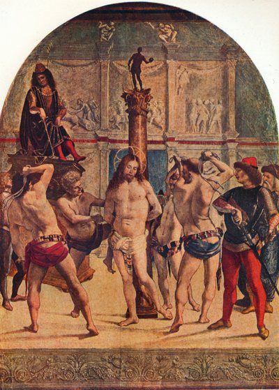 The Flagelation of Christ, 1482-1485, 1930. av Luca Signorelli
