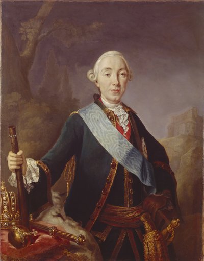 Portrett av tsaren Peter III av Russland 1728-1762, 1761 av Lucas Conrad Pfandzelt