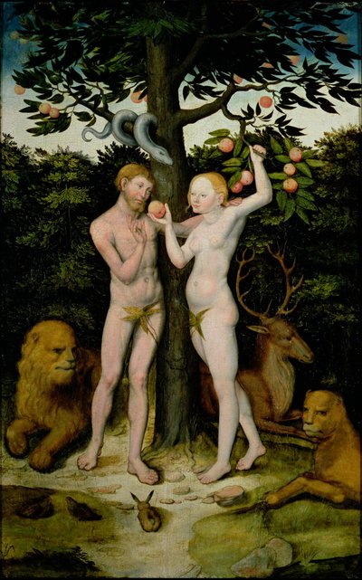Adam og Eva av Lucas Cranach the Elder