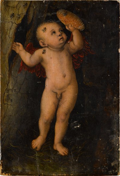 Amor als Honigdieb (Fragment) av Lucas Cranach