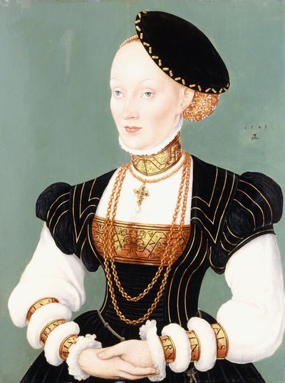 Portrett av Anne av Danmark av Lucas Cranach