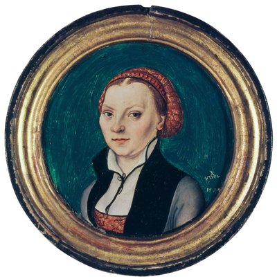 Portrett av Katharina von Bora, kone til Martin Luther, 1529 av Lucas Cranach the Elder