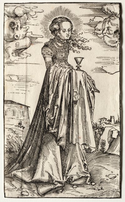 St. Barbara av Lucas Cranach