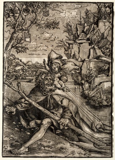 St. Christopher av Lucas Cranach