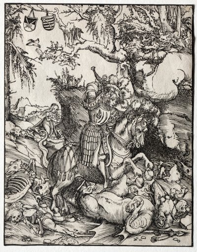 St. George som dreper dragen av Lucas Cranach