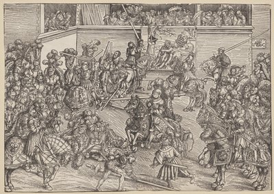 Turneringen med Sampson og løven av Lucas Cranach