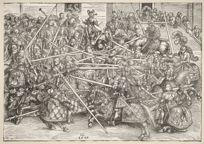 Turneringen med lanser av Lucas Cranach