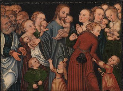 Kristus velsigner barna av Lucas Cranach d.Æ.