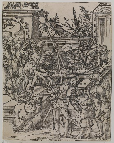 St. Bartholomews martyrium av Lucas Cranach d.Æ.