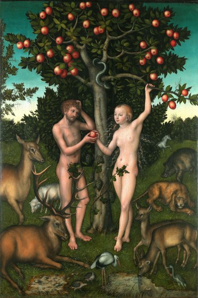 Adam og Eva av Lucas Cranach the Elder