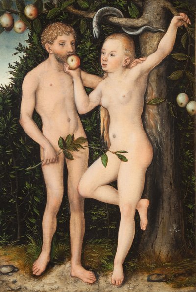 Adam og Eva av Lucas Cranach the Elder