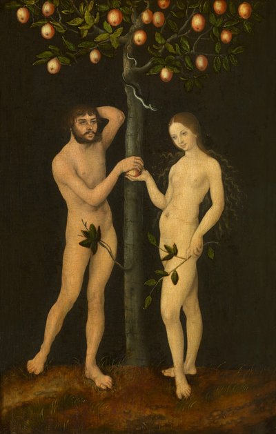 Adam og Eva av Lucas Cranach the Elder