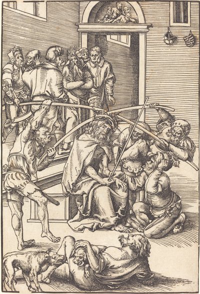 Kristus kronet med torner av Lucas Cranach the Elder