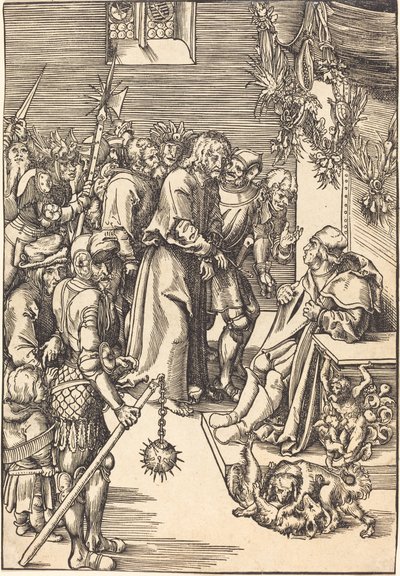 Kristus før Kaifas av Lucas Cranach the Elder