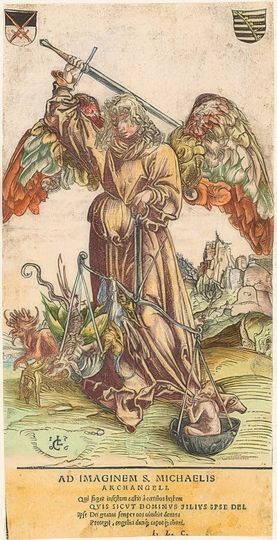 Sankt Mikael som sjeleveier av Lucas Cranach the Elder