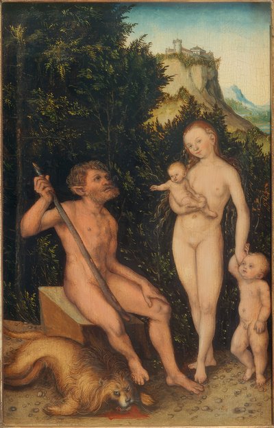 Familie av naturlige av Lucas Cranach the Elder