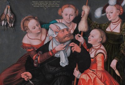 Herkules og Omfale av Lucas Cranach the Elder