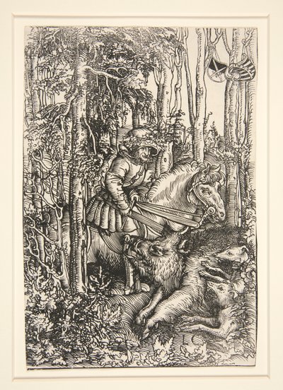 Jeger som dreper et villsvin av Lucas Cranach the Elder