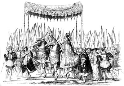 Keiserlig prosesjon, 1529-1530 1849. av Lucas Cranach the Elder