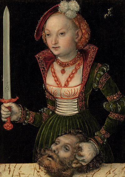 Judith med Holofernes#39; hode av Lucas Cranach the Elder