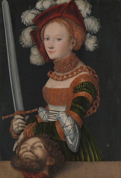 Judith med sjefen for Holofernes, ca. 1530. av Lucas Cranach the Elder