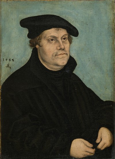 Martin Luther 1483-1546 i en alder av 50, 1533 av Lucas Cranach the Elder