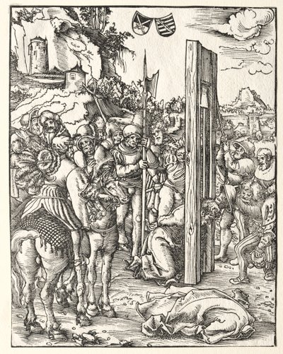 St. Mattias martyrium. av Lucas Cranach the Elder