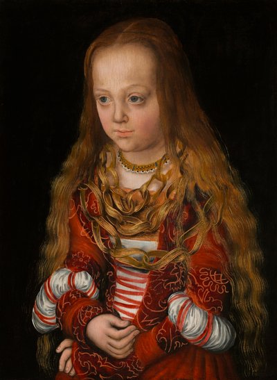 Portrett av en saksisk prinsesse av Lucas Cranach the Elder