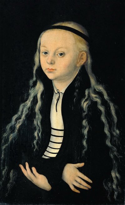 Portrett av en ung jente (antagelig et portrett av Magdalena Luther) av Lucas Cranach the Elder