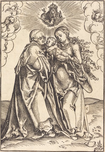 Saint Anne og jomfruen med barnet av Lucas Cranach the Elder