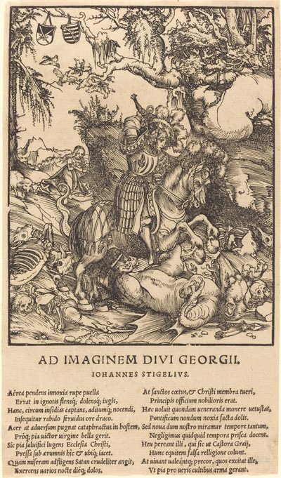 Saint George og dragen av Lucas Cranach the Elder