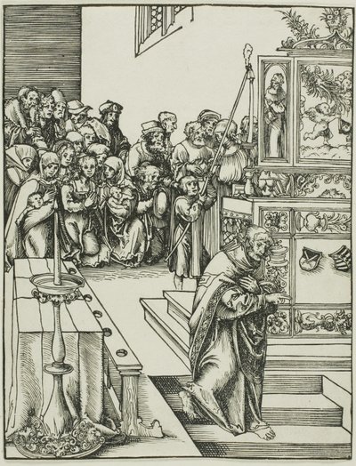 Sankt Johannes, fra Apostlenes martyrium av Lucas Cranach the Elder