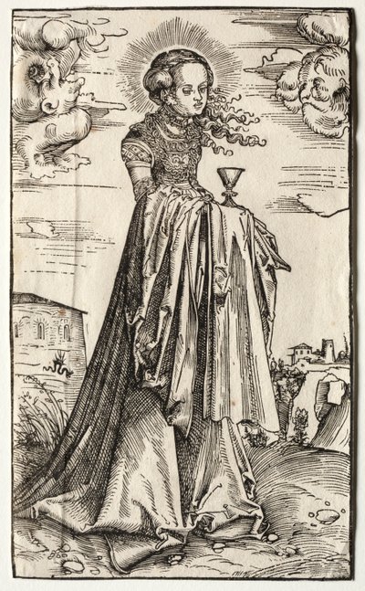 St. Barbara. av Lucas Cranach the Elder