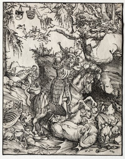 St. George Slaying the Dragon, 1500-tallet. av Lucas Cranach the Elder