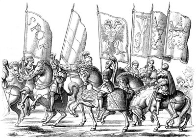 Standarder for kirken og imperiet, 1529-1530 1849. av Lucas Cranach the Elder