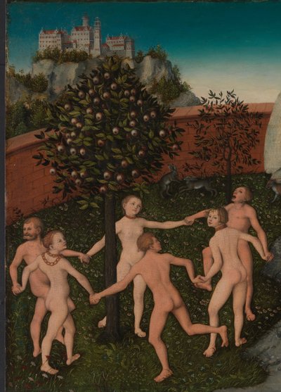 Gullalderens detalj av Lucas Cranach the Elder