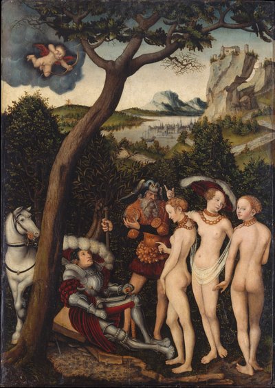 Paris-dommen av Lucas Cranach the Elder