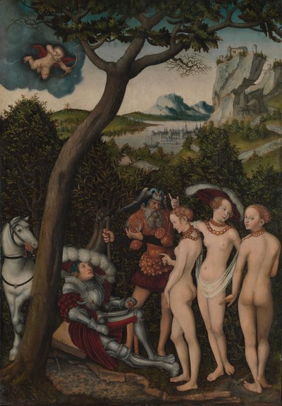 Dommen i Paris, ca. 1528. av Lucas Cranach the Elder