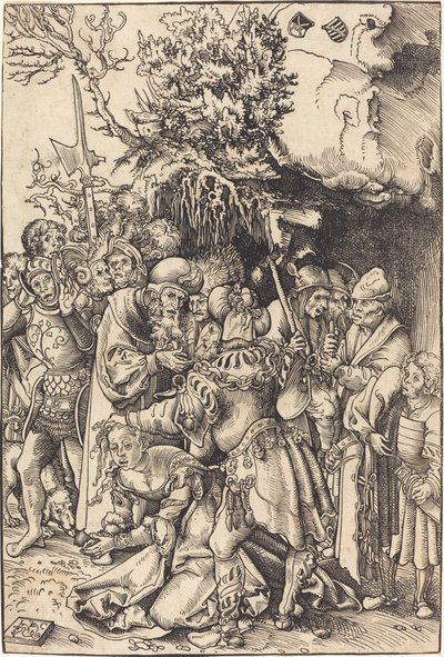 Sankt Barbaras martyrium av Lucas Cranach the Elder