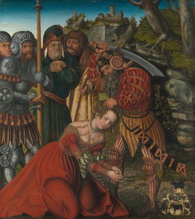 The Martyrdom of Saint Barbara, ca. 1510. av Lucas Cranach the Elder
