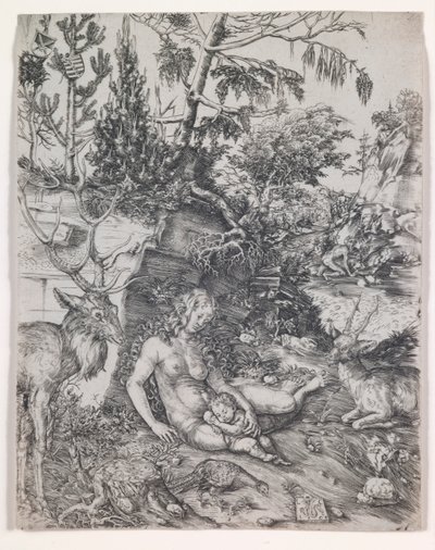 Sankt Johannes Chrysostomos bot av Lucas Cranach the Elder