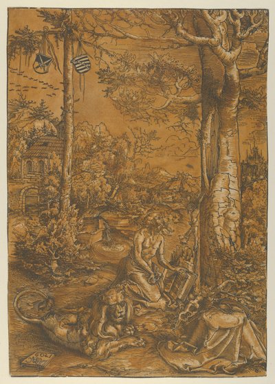 The Penitence of St. Hierome, 1509. av Lucas Cranach the Elder