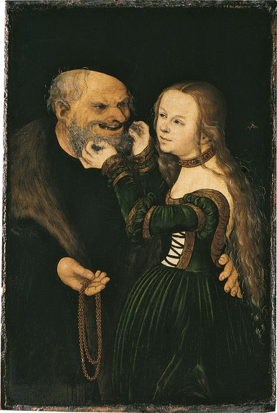 The Unequal Couple, ca 1530 av Lucas Cranach the Elder