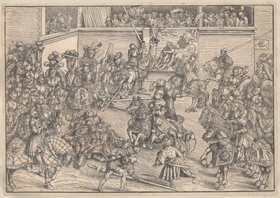 Turnering, 1509 av Lucas Cranach the Elder
