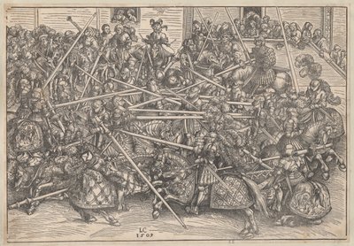Turnering, 1509 av Lucas Cranach the Elder