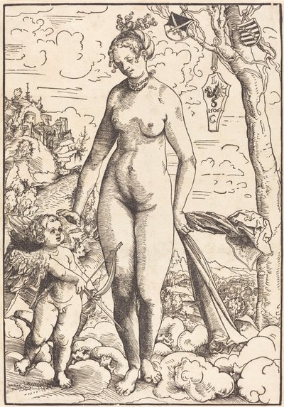 Venus og Amor av Lucas Cranach the Elder