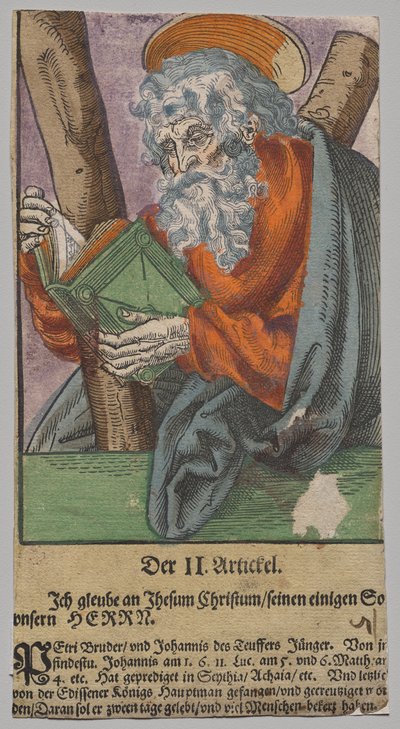Andreas fra Kristus, apostlene og den hellige Paulus av Lucas Cranach the Elder, After