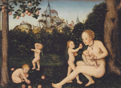 Veldedighet av Lucas Cranach the Younger