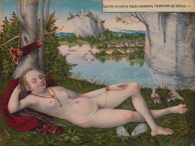 Vårens nymfe, ca. 1545-50. av Lucas Cranach the Younger
