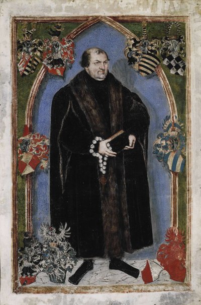 Portrett av George III, prins av Anhalt-Dessau 1507-1553, 1553 av Lucas Cranach the Younger